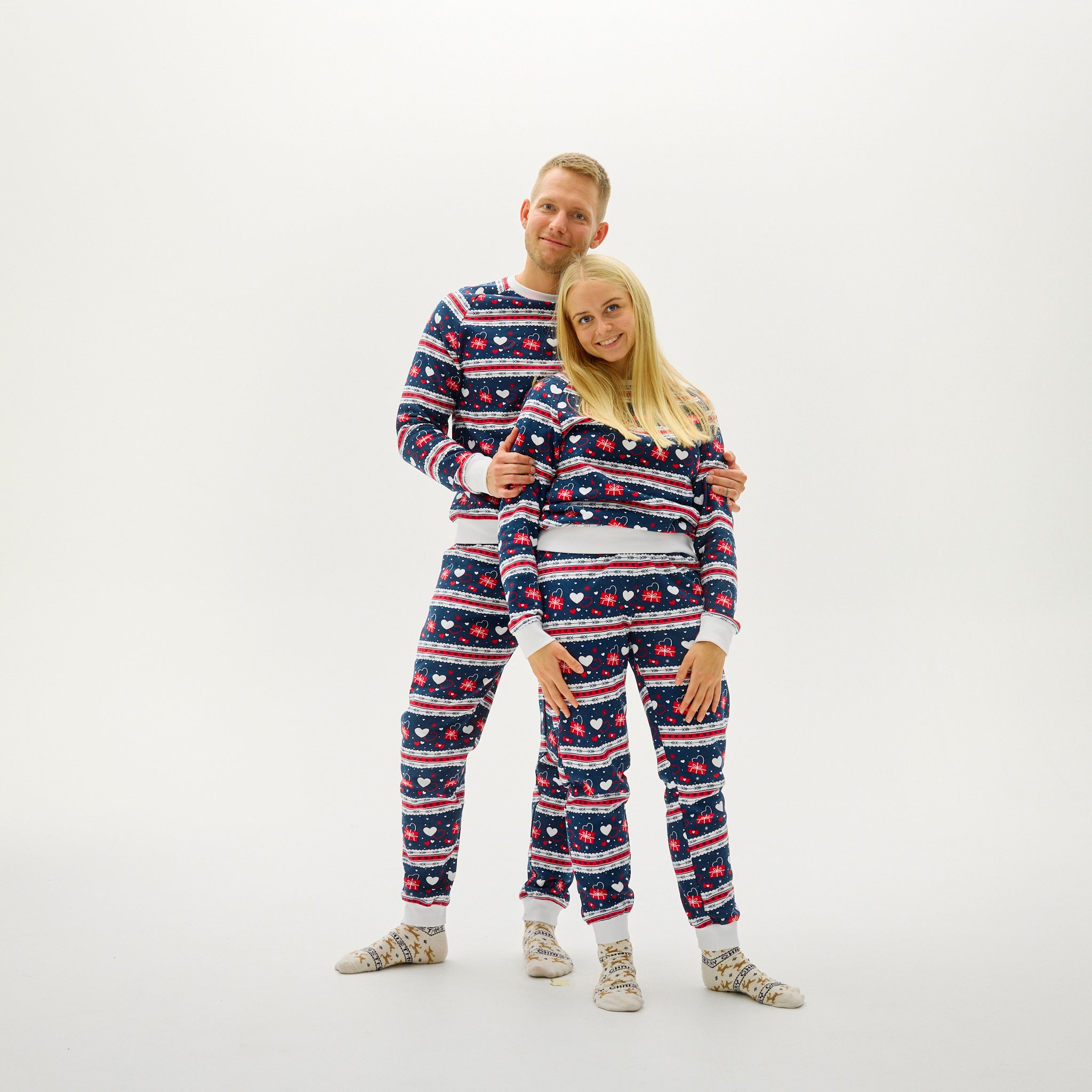 Valentines Sweatsuit Navy - Herr.